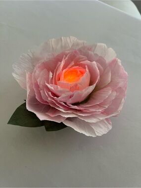LED Votive cover. Pink Bloom Decorative Flower Accent. All occasions and gifts